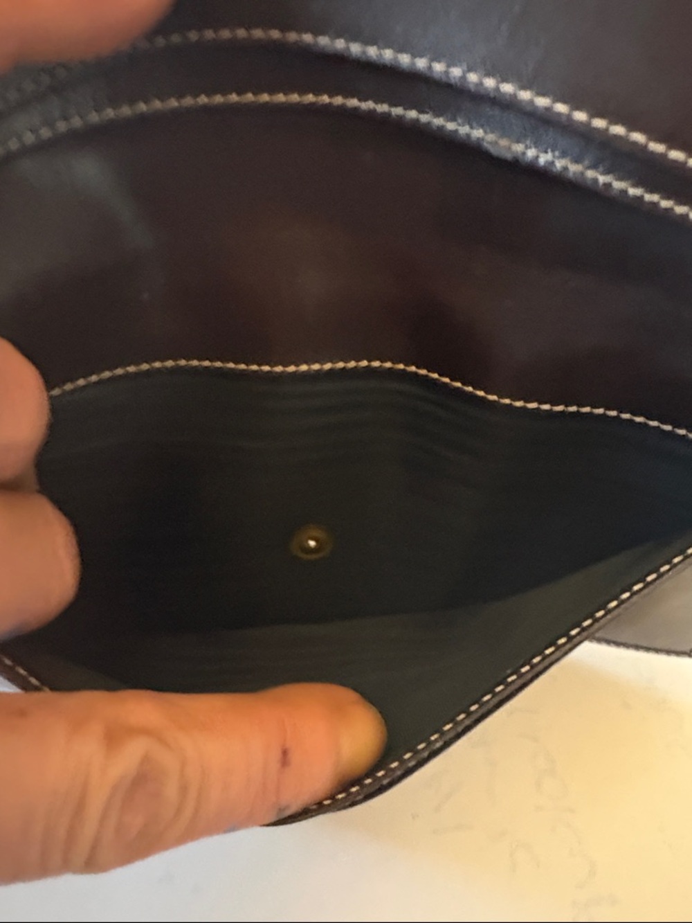CELINE. Canvas & Leather Monogram Double sided Slim Bifold long wallet Mint - Picture 12 of 15